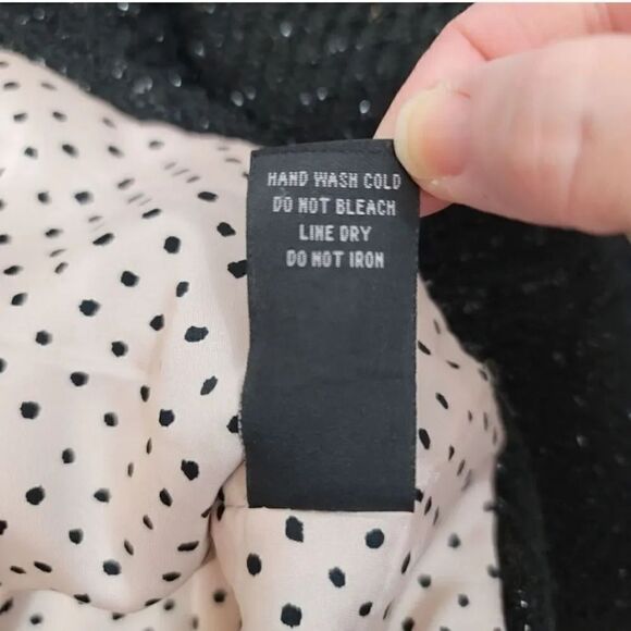 Kinder Aggugini Retro Iridescent Tweed Button Down Black Blazer Jacket Size L - Picture 8 of 10